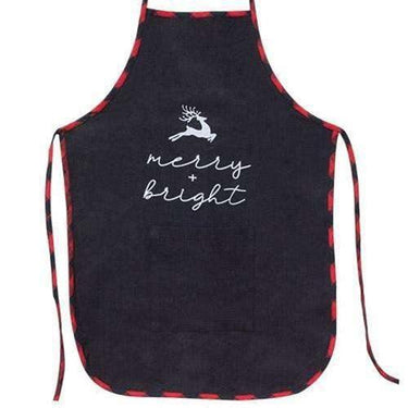 Merry and Bright Buffalo Check Apron - The Fox Decor